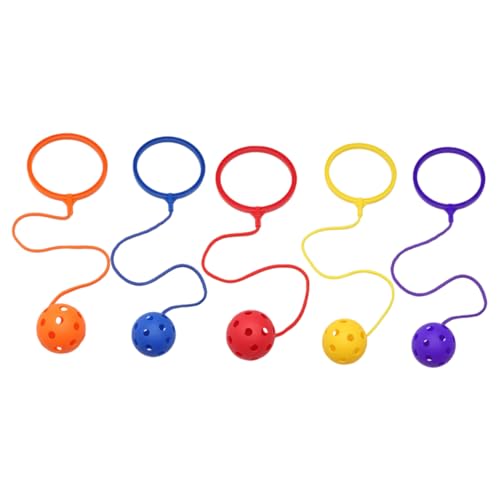 Gatuida 5 Stück Sprungball für Fitness Bunte Hüpfbälle für Erwachsene für Drinnen und Draußen Fördert Bewegung und Spaß Zufällige Farbe Zufällige Farbe von Gatuida