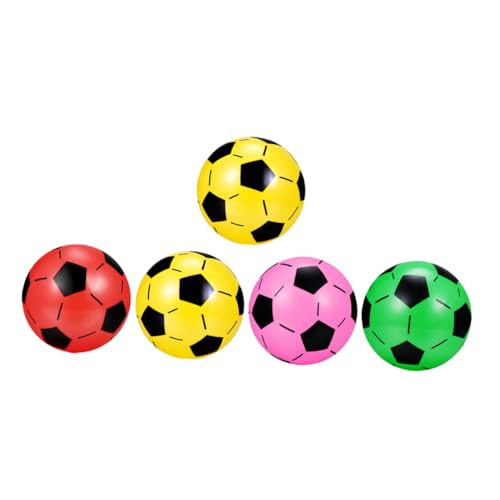 Gatuida 5 Stück Teiliges Aufblasbares Kunststoff Fußball Bunte Spielbälle Leicht Strapazierfähig für Drinnen und Draußen Geeignet für Jungen und Mädchen Geschenkidee Zufällige Farbe Gatuida 5 Stück Teiliges Aufblasbares Kunststoff Fußball Bunte Spielbälle Leicht Strapazierfähig für Drinnen und Draußen Geeignet für Jungen und Mädchen Geschenkidee Zufällige Farbe von Gatuida
