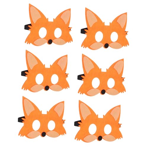 Gatuida 5 Stück Teiliges Cosplay Fuchs Masken aus Filz Halbes Gesicht Tiermasken für Halloween Karneval Kostüm Party Lustige Cartoon Gesichtsmaske für Karneval und Bühnenauftritte Gatuida 5 Stück Teiliges Cosplay Fuchs Masken aus Filz Halbes Gesicht Tiermasken für Halloween Karneval Kostüm Party Lustige Cartoon Gesichtsmaske für Karneval und Bühnenauftritte von Gatuida