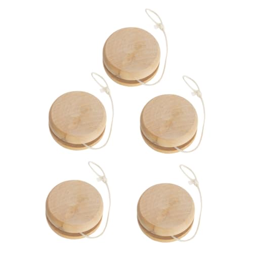 Gatuida 5 Stück Teiliges Holz Yo Yo Handliches Outdoor für Fingerfertigkeit Robustes Naturmaterial Unisex Kinderspielzeug für Park und Freizeit Gatuida 5 Stück Teiliges Holz Yo Yo Handliches Outdoor für Fingerfertigkeit Robustes Naturmaterial Unisex Kinderspielzeug für Park und Freizeit von Gatuida