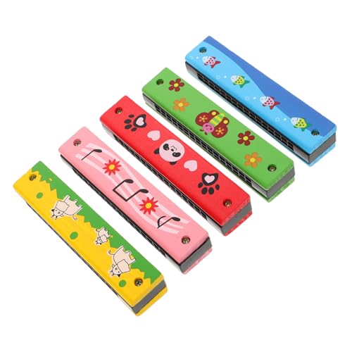 Gatuida 5 Stück Teiliges Holzmundharmonika mit Löchern Doppelte Reihe Leicht und Tragbar Pädagogisches Musikinstrument für Anfänger Fördert Musikalische Früherziehung und Spielerisches Gatuida 5 Stück Teiliges Holzmundharmonika mit Löchern Doppelte Reihe Leicht und Tragbar Pädagogisches Musikinstrument für Anfänger Fördert Musikalische Früherziehung und Spielerisches von Gatuida