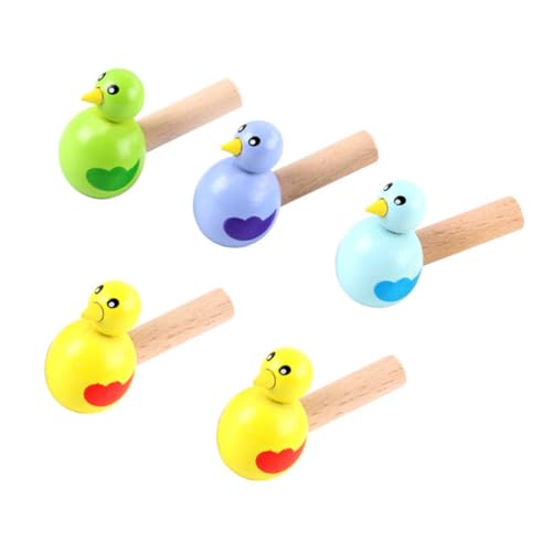 Gatuida 5 Stück Teiliges Holzpfeifen Cartoon Vogelpfeifen Musikinstrumente für Frühe Musikförderung und Spielerisches Lernen Geeignet Zufällige Farbe Zufällige Farbe von Gatuida