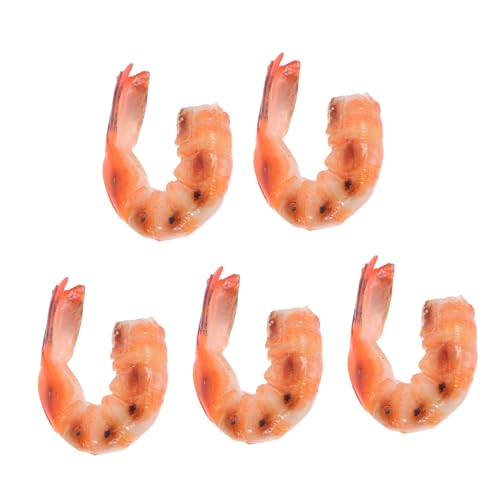 Gatuida 5 Stück Teiliges Künstliche Garnelen aus PVC Realistische Gekochte Garnelen Modelle Langlebige und Kompakte Dekofiguren für Küche Restaurant Supermarkt und Partygestaltung Gatuida 5 Stück Teiliges Künstliche Garnelen aus PVC Realistische Gekochte Garnelen Modelle Langlebige und Kompakte Dekofiguren für Küche Restaurant Supermarkt und Partygestaltung von Gatuida