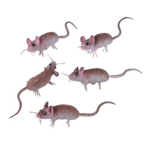 Gatuida 5 Stück Teiliges Mini Figuren Realistische Tierfiguren für Mikrolandschaft Dekorative Miniatur Ornamente Geeignet für Garten DIY Bastelprojekte Party Streiche und Lernspielzeug von Gatuida