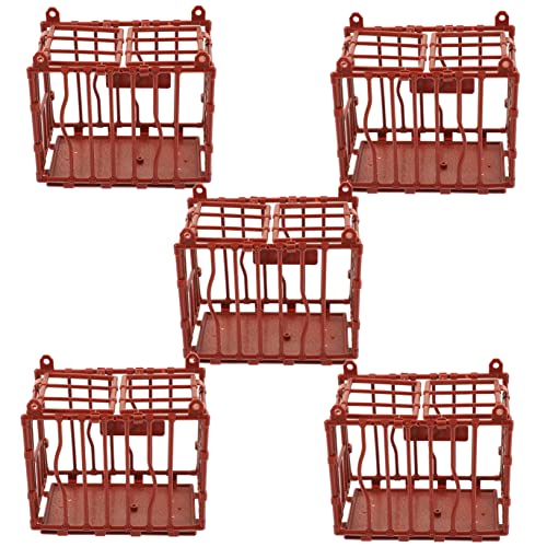 Gatuida 5 Stück Teiliges Mini Tierkäfig Modell Hoher Kunststoff Käfig DIY Zubehör für Mini Haus Dekoration Kreative Bastelidee Gatuida 5 Stück Teiliges Mini Tierkäfig Modell Hoher Kunststoff Käfig DIY Zubehör für Mini Haus Dekoration Kreative Bastelidee von Gatuida
