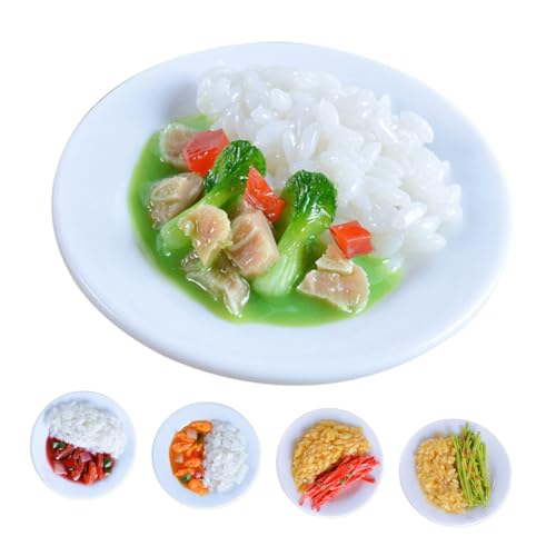 Gatuida 5 Stück Teiliges PVC Spielküche Lebensmittel Realistische Nachbildung Langlebige Dekoration Kinderspielzeug und Fotorequisite für Küchen und Restaurantspiel von Gatuida