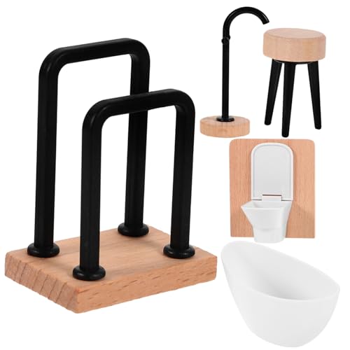 Gatuida 5 Stück Teiliges Puppenhaus Badezimmer Miniatur Badewanne Toilette Waschbecken für Kreatives Rollenspiel und Dekoration Hochwertige und Kunststoffmodelle für Ab Jahren Gatuida 5 Stück Teiliges Puppenhaus Badezimmer Miniatur Badewanne Toilette Waschbecken für Kreatives Rollenspiel und Dekoration Hochwertige und Kunststoffmodelle für Ab Jahren von Gatuida