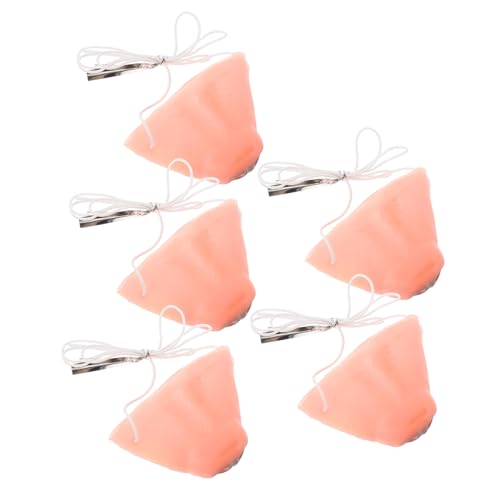 Gatuida 5 Stück Teiliges Vinyl Hundekostüm Nase Realistische Langlebige Verkleidung für Halloween Kostümparty Cosplay und Bühnenauftritte Passt Verschiedene Nasengrößen Kreative von Gatuida