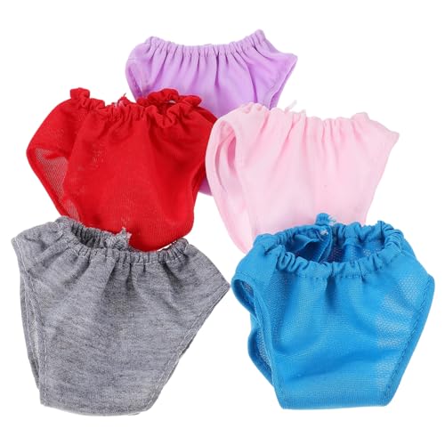 Gatuida 5 Stück Wiederverwendbare Puppen Unterhosen aus Leichtem Elastischem Material in Rosa Rot und Blau Weiche Puppenbekleidung für Spielpuppen Zubehör zum Ankleiden und Kreativen Gatuida 5 Stück Wiederverwendbare Puppen Unterhosen aus Leichtem Elastischem Material in Rosa Rot und Blau Weiche Puppenbekleidung für Spielpuppen Zubehör zum Ankleiden und Kreativen von Gatuida