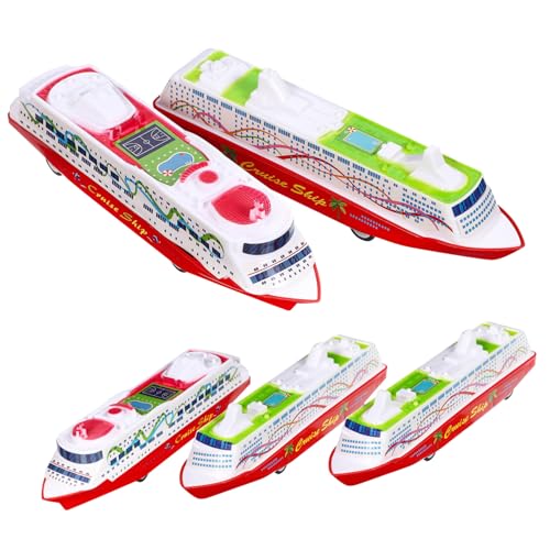 Gatuida 5 Teiliges Schiffsmodell Kreuzfahrtschiff Für Jungen Dampfschiff Schiffsspielzeug Modell Kreuzfahrtschiff Spielzeugschiffe Für Rückziehboot Kinderboot von Gatuida