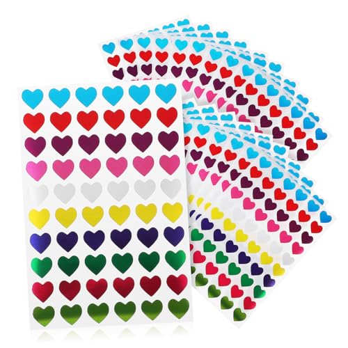 Gatuida 50 Blatt Bunte Herzförmige Belohnungssticker Selbstklebend Kleine Aufkleber für Briefumschläge Geschenktüten Basteln und Schüler Dekoration Gatuida 50 Blatt Bunte Herzförmige Belohnungssticker Selbstklebend Kleine Aufkleber für Briefumschläge Geschenktüten Basteln und Schüler Dekoration von Gatuida