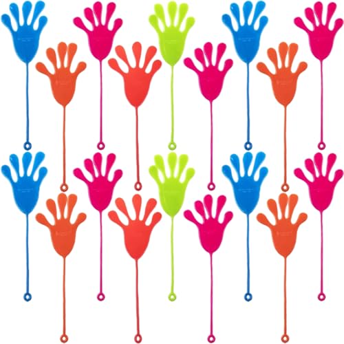 Gatuida 50 Stück Dehnbare Hände Spielzeuge Party Mitgebsel Zufälliger Farbe Lustige Finger Spielzeuge für Geburtstagsfeiern und Klassenzimmer Preise Zufällige Farbe Zufällige Farbe von Gatuida
