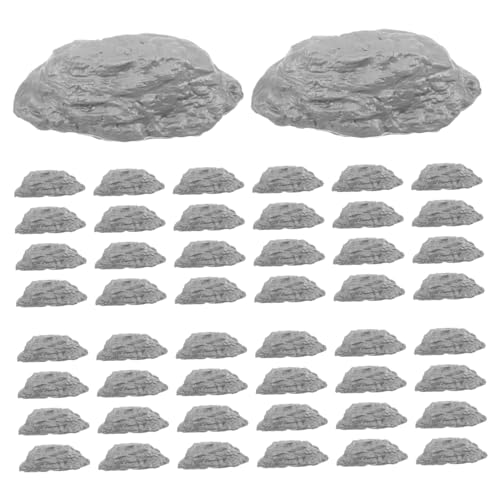 Gatuida 50 Stück Diorama Railroad Rocks Realistische Miniatur Steine aus Langlebigem Kunststoff für und Sandtisch Dekoration Gatuida 50 Stück Diorama Railroad Rocks Realistische Miniatur Steine aus Langlebigem Kunststoff für und Sandtisch Dekoration von Gatuida