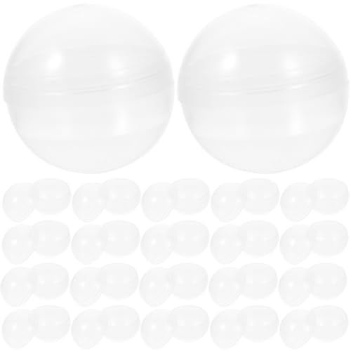 Gatuida 50 Stück Leere Durchsichtige Runde Kapseln Preise Aus Kunststoffbällen Für Kinderpartygeschenke Befüllbarer Kunststoffkugelbehälter 60 Mm von Gatuida