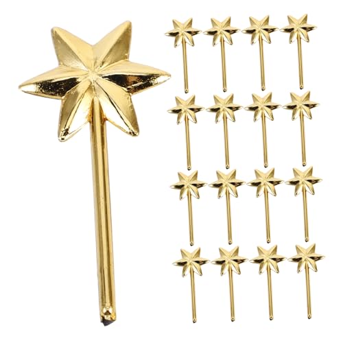 Gatuida 50 Stück Mini Hexagramm Zauberstäbe DIY Bastelset für Partys Dekorative Hexagramm Sticks Gold für Kreative Projekte und Persönliche Journale von Gatuida
