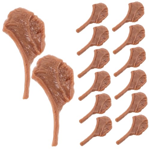 Gatuida 50 Stück Miniatur Fake Steak Realistische Künstliche Rindersteaks mit Lebensechtem Design Detailgetreue Farbe und Textur für Fotografie Requisiten Küchendekoration von Gatuida