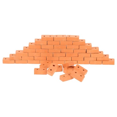Gatuida 50 Stück Miniatur Ziegelsteine mit Löchern Realistische Modellbausteine für DIY Sandtisch Kinderfreundliche Langlebige Bausteine für Architektur und Puppenhausprojekte Gatuida 50 Stück Miniatur Ziegelsteine mit Löchern Realistische Modellbausteine für DIY Sandtisch Kinderfreundliche Langlebige Bausteine für Architektur und Puppenhausprojekte von Gatuida