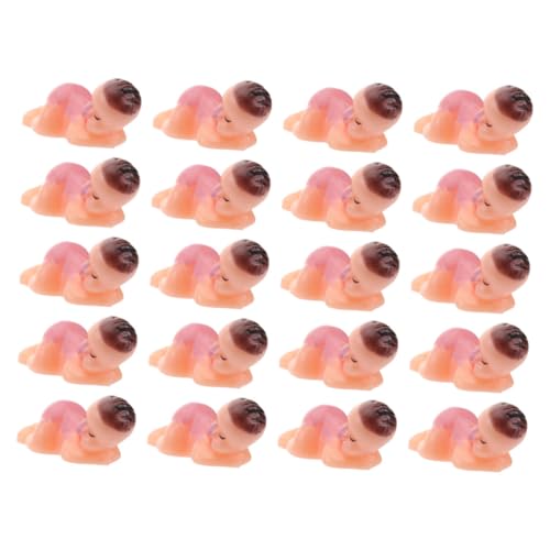 Gatuida 50 Stück Schlafendes Figuren Kunststoff Shower Dekorationen Party Deko Junge Mädchen Tischdeko Kompakte Stabile Basis Langlebig von Gatuida