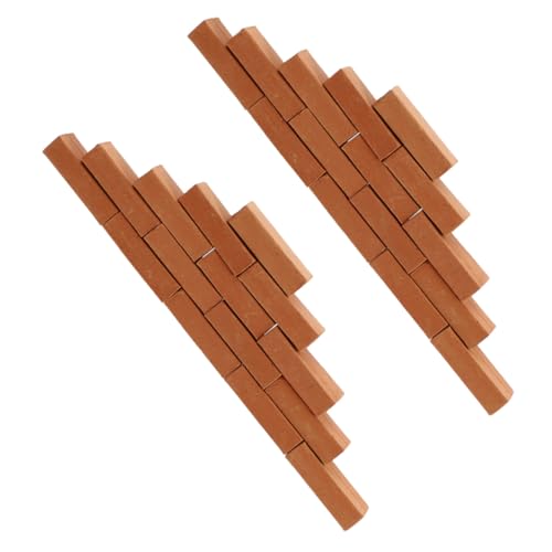 Gatuida 50 Stück Teiliges Miniatur Ziegelstein für DIY Haus Bauen Realistische Kleine Ziegelsteine Robustes Material für Puppenhaus Garten Dekoration und Kreatives Gatuida 50 Stück Teiliges Miniatur Ziegelstein für DIY Haus Bauen Realistische Kleine Ziegelsteine Robustes Material für Puppenhaus Garten Dekoration und Kreatives von Gatuida