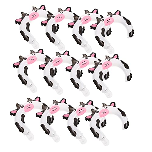 Gatuida 50 Stück Tierstirnbandballon Partydekorationen pastellfarbene Luftballons Zoo Tier Ballon Haarband Kuh-Stirnband Tiere Ballons Hut Tierstirnband Ballon Partyballons Aluminiumfolie von Gatuida