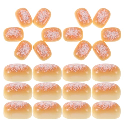 Gatuida 50 Stück süßes simuliertes Brot, Toast, Miniatur-Brot, Gebäck, DIY-Dekoration, Harz, Lebensmittelmodell für Zuhause, Küche, Puppenhaus-Dekoration Gatuida 50 Stück süßes simuliertes Brot, Toast, Miniatur-Brot, Gebäck, DIY-Dekoration, Harz, Lebensmittelmodell für Zuhause, Küche, Puppenhaus-Dekoration von Gatuida
