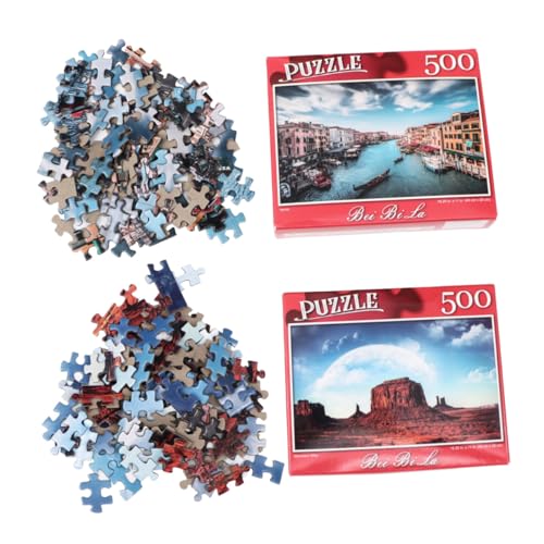 Gatuida 500 Stück Teiliges Puzzle für Erwachsene aus Papier mit Motiven Monument Farbgenau Präzise Geschnitten Fördert Konzentration und Geduld für Puzzle Fans von Gatuida
