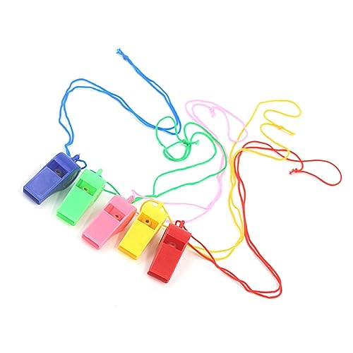 Gatuida 50Stücke Plastik Trillerpfeifen für Schiedsrichterpfeifen Partygeschenke Langlebige Spielzeuge für Geburtstagsfeiern und Veranstaltungen von Gatuida