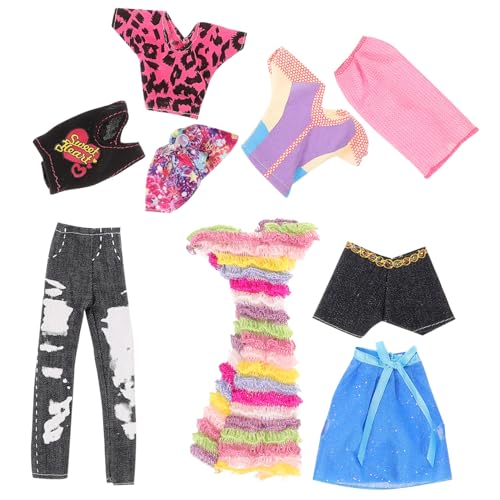 Gatuida 5Sätze Puppenkleidung Teilig Süße Outfits für Puppen Lässige Shorts Dekorative für Kreatives für Langlebig von Gatuida