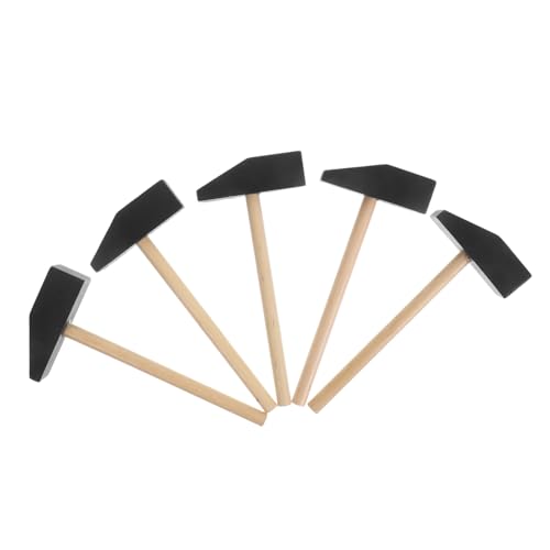 Gatuida 5Stücke Teiliges Holzhammer für Sicheres für Kleinkinder zum Kreativen Lernen mit Holzbausteinen Fördert Hand Augen Koordination und Kreativität von Gatuida
