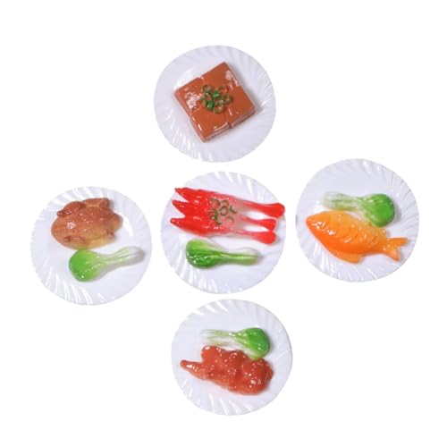 Gatuida 5Stücke Teiliges Künstliche Lebensmittelmodelle Realistische Chinesische Küche Dekoration für Miniaturen Lebensmitteldekoration für Erwachsene Sicheres Material Langlebig Gatuida 5Stücke Teiliges Künstliche Lebensmittelmodelle Realistische Chinesische Küche Dekoration für Miniaturen Lebensmitteldekoration für Erwachsene Sicheres Material Langlebig von Gatuida