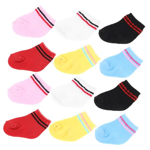 Gatuida 6 Paare Bunte Puppensocken für Puppen Nahtlose Strümpfe Weiche Stoffsocken Optimal für Amerikanische Mädchenpuppen Vielfältige Farben Puppenhaus Zubehör Gatuida 6 Paare Bunte Puppensocken für Puppen Nahtlose Strümpfe Weiche Stoffsocken Optimal für Amerikanische Mädchenpuppen Vielfältige Farben Puppenhaus Zubehör von Gatuida