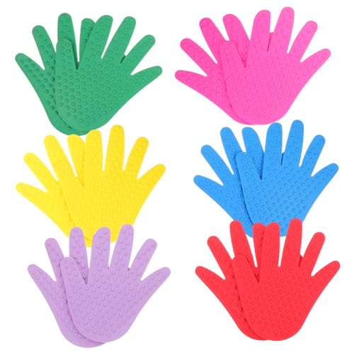 Gatuida 6 Paare Hand Bodenmarkierungen für Outdoor Spot Marker Montessori Sensorische Spielmatte für Koordination Bewegung Lernspiele und Motorikförderung von Gatuida