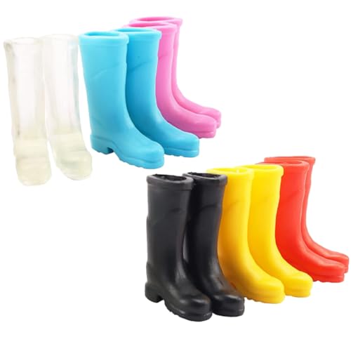 Gatuida 6 Paare Mini Regenstiefel für Miniaturhäuser Dekorative Gummistiefel für Puppenhaus Realistische Mini Schuhmodelle als Wohnaccessoire für Miniatur Szenen Gatuida 6 Paare Mini Regenstiefel für Miniaturhäuser Dekorative Gummistiefel für Puppenhaus Realistische Mini Schuhmodelle als Wohnaccessoire für Miniatur Szenen von Gatuida