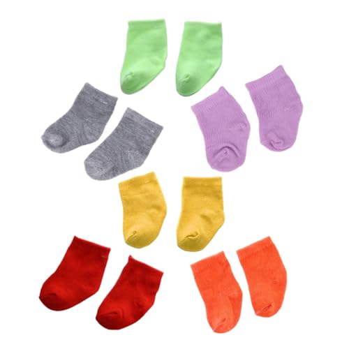 Gatuida 6 Paare Puppensocken für Puppen für DIY Puppenhäuser Süßes Zubehör für Miniaturprojekte Gatuida 6 Paare Puppensocken für Puppen für DIY Puppenhäuser Süßes Zubehör für Miniaturprojekte von Gatuida