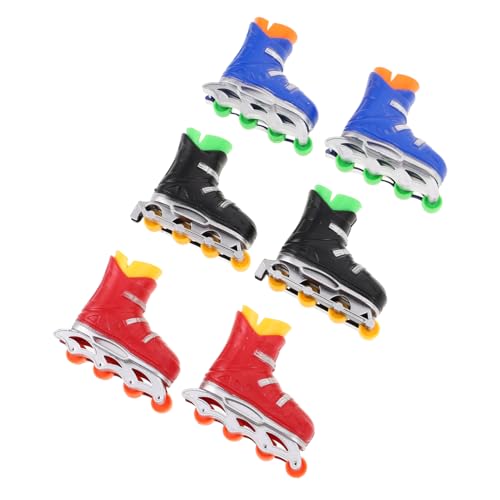 Gatuida 6 Paare Tragbare Finger Skates für Erwachsene Leichtes Desktop für Büro Reisen Verbessert Hand Augen Koordination und Reaktionsfähigkeit von Gatuida
