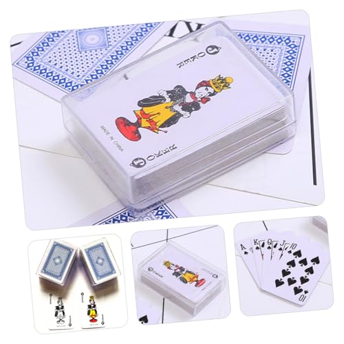 Gatuida 6 Sätze Teiliges Mini Poker Kartenspiel für Kleine Spielkarten mit Kunststoffbox Tragbar für Reisen Miniatur Kartenspiel als Puppenhaus Dekoration und Partyspaß Gatuida 6 Sätze Teiliges Mini Poker Kartenspiel für Kleine Spielkarten mit Kunststoffbox Tragbar für Reisen Miniatur Kartenspiel als Puppenhaus Dekoration und Partyspaß von Gatuida