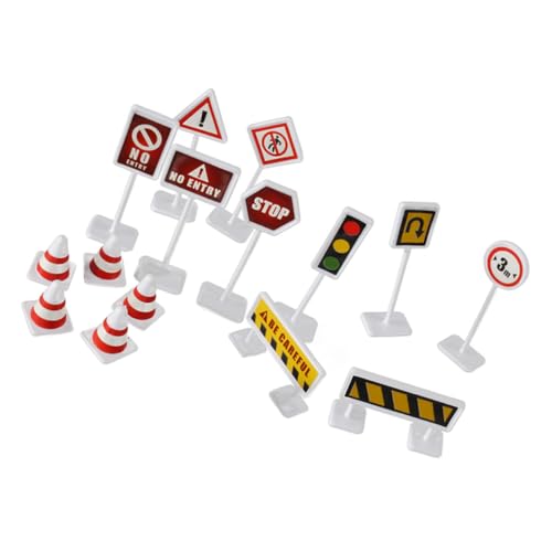 Gatuida 6 Sätze Teiliges Verkehrszeichen spielzeugset aus Robustem Realistische zur Verkehrserziehung für Geeignet für Innen Außenbereiche Wie Rasen Kunstrasen von Gatuida