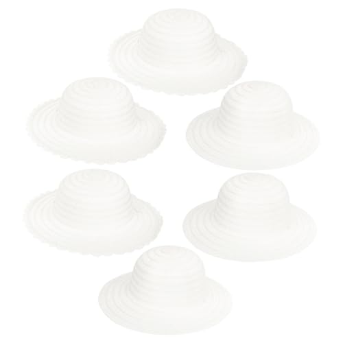 Gatuida 6 Stück DIY Strohhüte Weiße Pulp Hüte zum Bemalen Kreative Sommermützen für Jungen Mädchen Handbemalt Langlebig Leichte Sonnenhüte für Tanzparty und Gatuida 6 Stück DIY Strohhüte Weiße Pulp Hüte zum Bemalen Kreative Sommermützen für Jungen Mädchen Handbemalt Langlebig Leichte Sonnenhüte für Tanzparty und von Gatuida