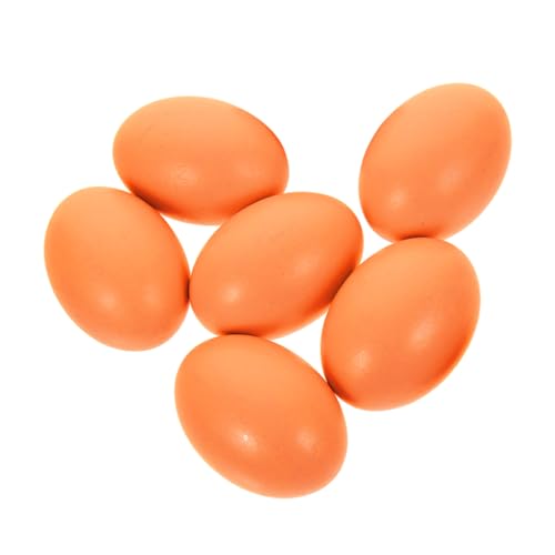 Gatuida 6 Stück DIY bemalt Eier dekorativ Malerei leer falsche Eier lackierbar Eierdekor DIY-Simulationseier bemalbare Eier Spielzeugeier künstliche Eier zum bemalen Holz Orange Gatuida 6 Stück DIY bemalt Eier dekorativ Malerei leer falsche Eier lackierbar Eierdekor DIY-Simulationseier bemalbare Eier Spielzeugeier künstliche Eier zum bemalen Holz Orange von Gatuida