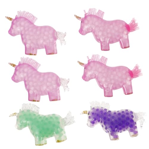 Gatuida 6 Stück Einhorn Quetschspielzeug Stressbälle für Stressabbau und Entspannung Farbenfrohe TPR für Erwachsene Mitbringsel Zufällige Farbe Zufällige Farbe von Gatuida