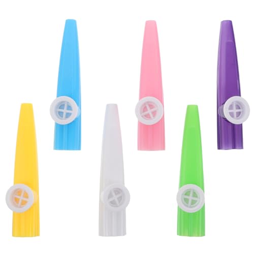 Gatuida 6 Stück Kazoos aus Kunststoff für Kinder – Musikinstrumente – Kazoo-Flötenbläser für Kleinkinder, Spielzeug für das Lernen im Vorschulalter, als Füllmaterial für Partygeschenke Gatuida 6 Stück Kazoos aus Kunststoff für Kinder – Musikinstrumente – Kazoo-Flötenbläser für Kleinkinder, Spielzeug für das Lernen im Vorschulalter, als Füllmaterial für Partygeschenke von Gatuida