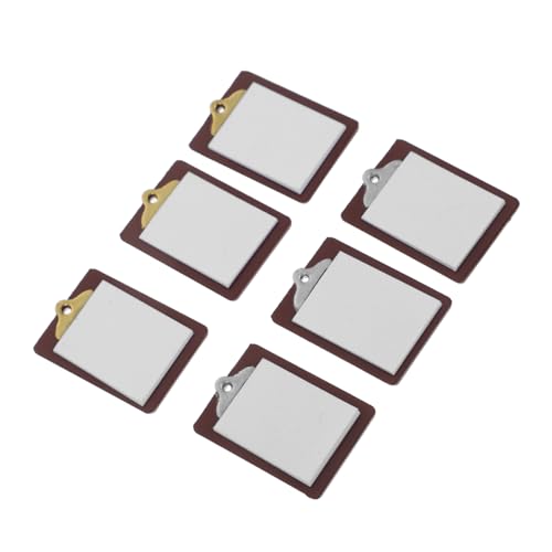 Gatuida 6 Stück Miniatur Whiteboard Clipboards Weiß Kleine Schreibtafeln für Puppenhaus Dekoration Realistische Schreibbretter Bastelbedarf für DIY Modelle und Foto Requisiten Gatuida 6 Stück Miniatur Whiteboard Clipboards Weiß Kleine Schreibtafeln für Puppenhaus Dekoration Realistische Schreibbretter Bastelbedarf für DIY Modelle und Foto Requisiten von Gatuida