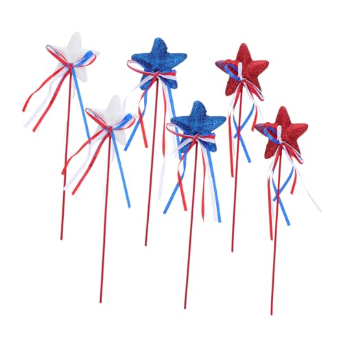 Gatuida 6 Stück Patriotische Schleifenstäbe für Feiern und Gedenktag Dekorationen Rot Weiß und Blau Gatuida 6 Stück Patriotische Schleifenstäbe für Feiern und Gedenktag Dekorationen Rot Weiß und Blau von Gatuida