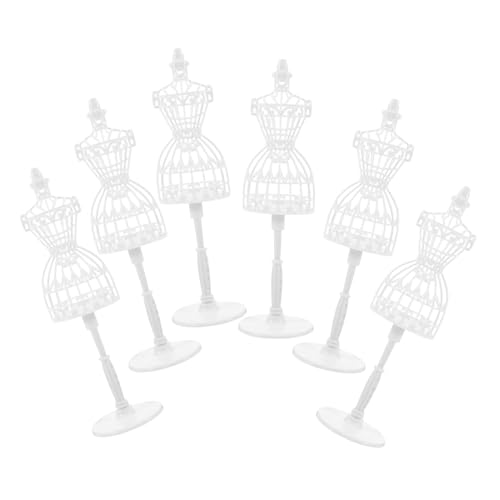 Gatuida 6 Stück Puppen Modell Halter Mini Kleidung Klein Kunst Modelle Mädchen Babypuppe Unser Kleiderständer Schaufensterpuppenständer Kreative Schaufensterpuppe Weiß von Gatuida