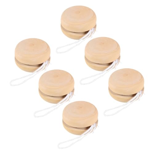Gatuida 6 Stück Teiliges DIY Holz Yo Yo Ball Unbemalt Handbemalbar Fördert Feinmotorik und Hand Auge Koordination Tragbar Naturbelassen für Kindergeburtstage und Kreative Spielstunden Gatuida 6 Stück Teiliges DIY Holz Yo Yo Ball Unbemalt Handbemalbar Fördert Feinmotorik und Hand Auge Koordination Tragbar Naturbelassen für Kindergeburtstage und Kreative Spielstunden von Gatuida