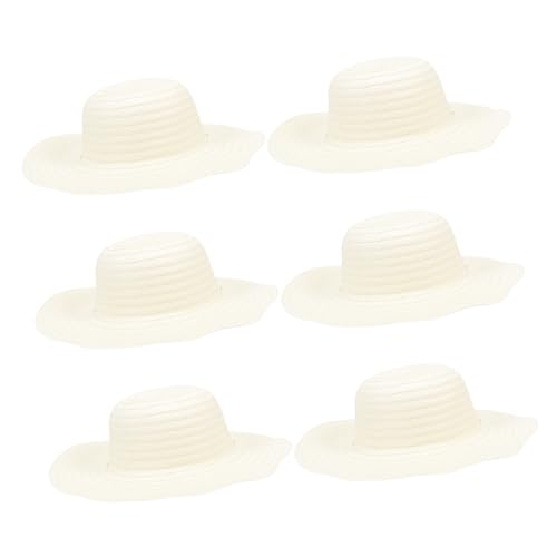 Gatuida 6 Stück Teiliges DIY Strohhut zum Bemalen Strohhut zum Selbstgestalten Leere Malhut für Jungen und Mädchen Ab Jahren Sommerlicher Kreativspaß für Strand Party und Freizeit von Gatuida