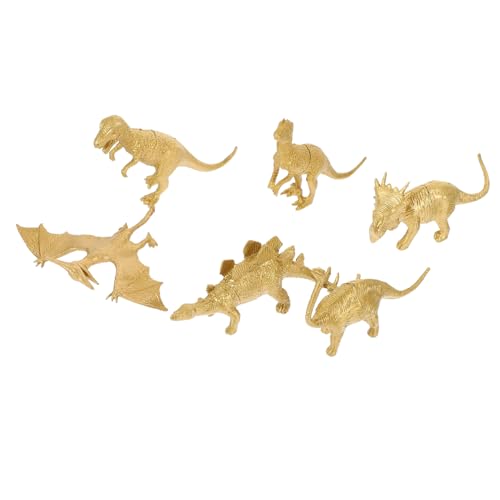 Gatuida 6 Stück Teiliges Dinosaurier Modell aus Stabilem Kunststoff Realistische Figuren für Sichere Spielzeuge und Originelle Desktop Dekoration für Zuhause und Büro von Gatuida