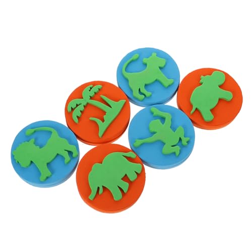 Gatuida 6 Stück Teiliges Eva Stempelset für Kleinkinder Weiche Tiermotive Handstempel zum Malen und Zeichnen Fördert Kreativität und Frühe Bildung für Bastelprojekte Gatuida 6 Stück Teiliges Eva Stempelset für Kleinkinder Weiche Tiermotive Handstempel zum Malen und Zeichnen Fördert Kreativität und Frühe Bildung für Bastelprojekte von Gatuida