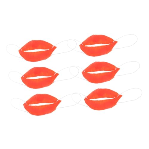 Gatuida 6 Stück Teiliges Große Rote Lippen Requisiten aus Kunststoff mit Elastischen Bändern für Cosplay Wurstmund Lustige Maskerade Partyzubehör und Gruppenspaß Gatuida 6 Stück Teiliges Große Rote Lippen Requisiten aus Kunststoff mit Elastischen Bändern für Cosplay Wurstmund Lustige Maskerade Partyzubehör und Gruppenspaß von Gatuida