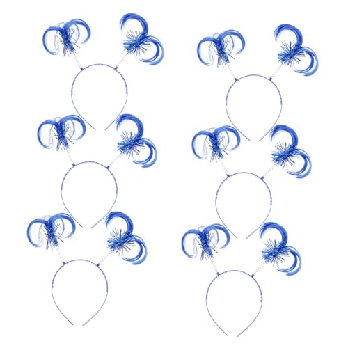 Gatuida 6 Stück Teiliges Haarband für Party Haarschmuck Dekorative Haarschleifen für Cosplay Fotografie Makeup und Viele Anlässe Leuchtendem Blau von Gatuida